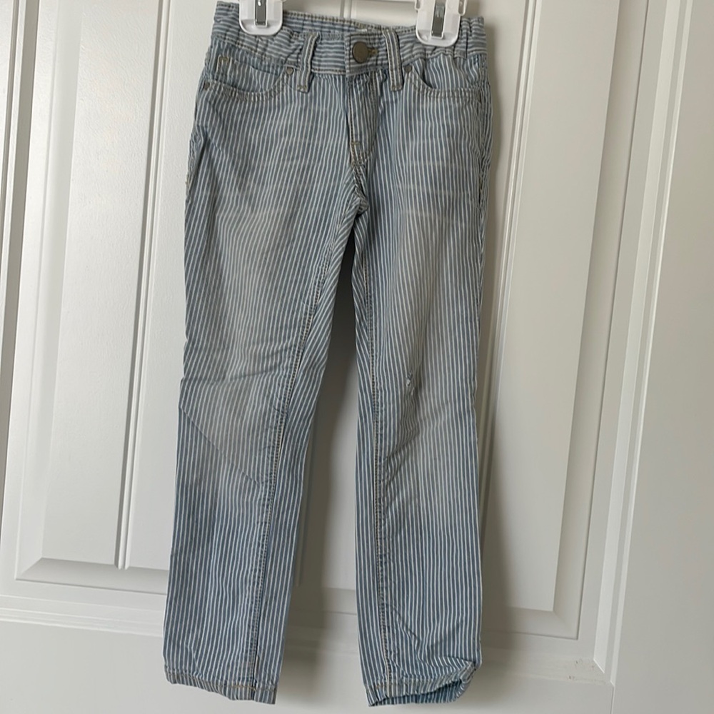 Adorable gap kids denim pinstripe jeans size 4